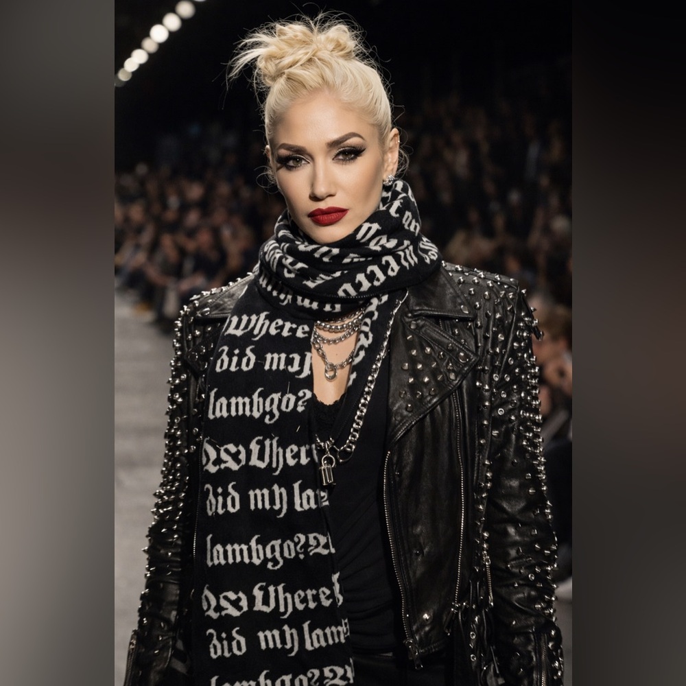 L.A.M.B. Scarf cashmere Gwen Stefani - Picture 2 of 6